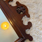 Vintage Solid Walnut Wood Mirror