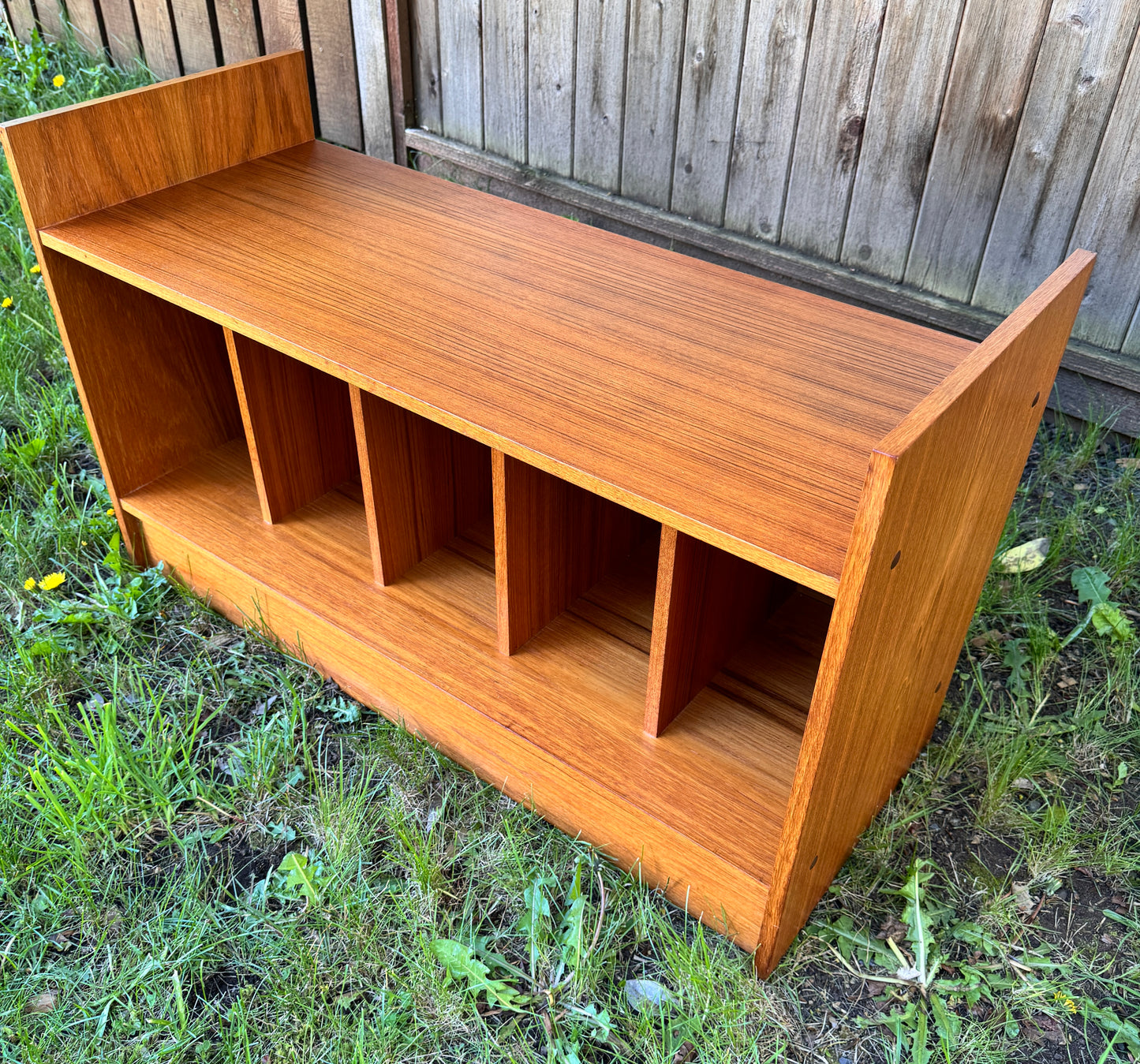 The Kerna Teak Record Cabinet