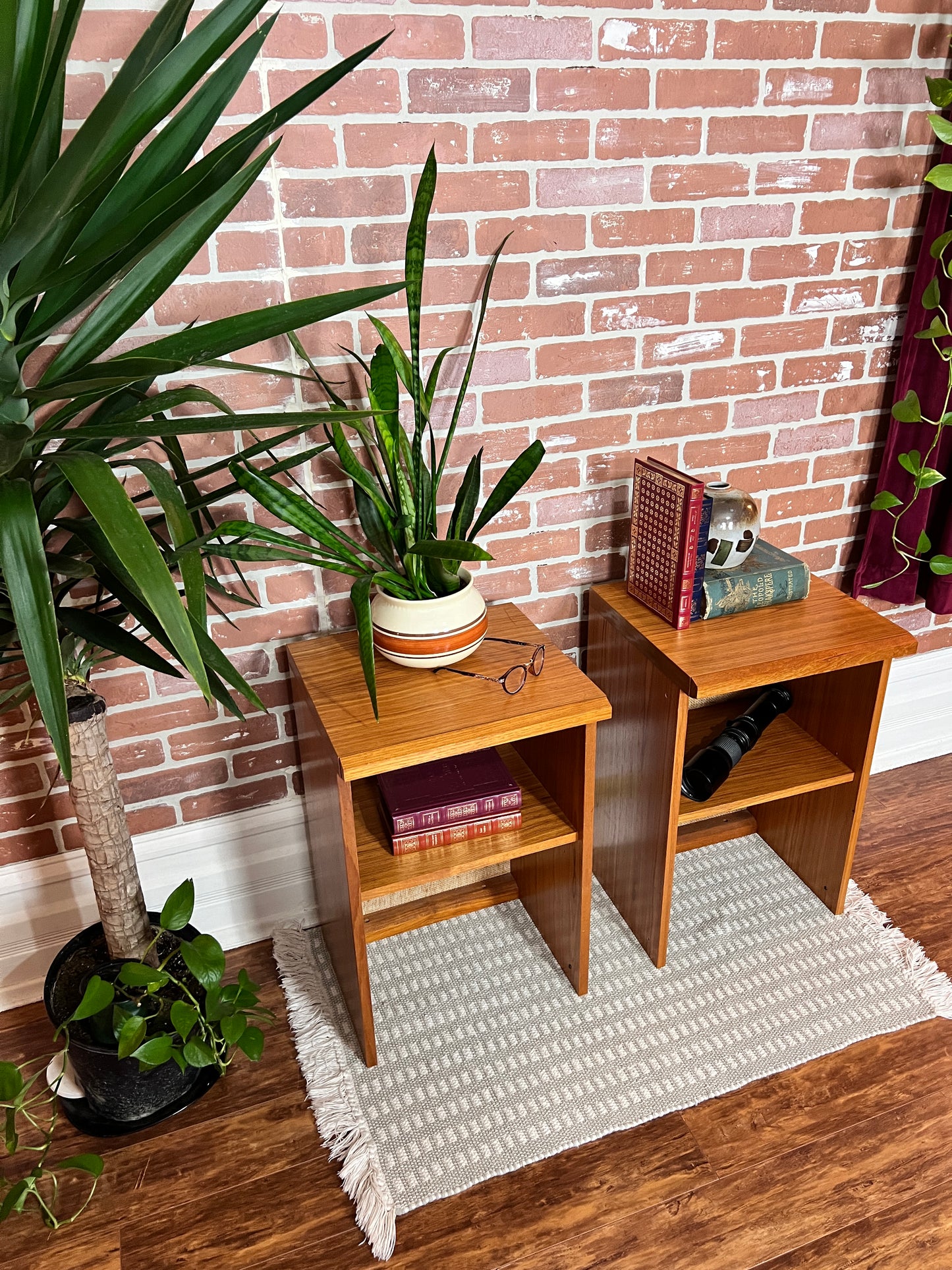 The Mercury Teak Nighstands