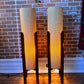 MCM Style Woven & Wood Floor Lamps