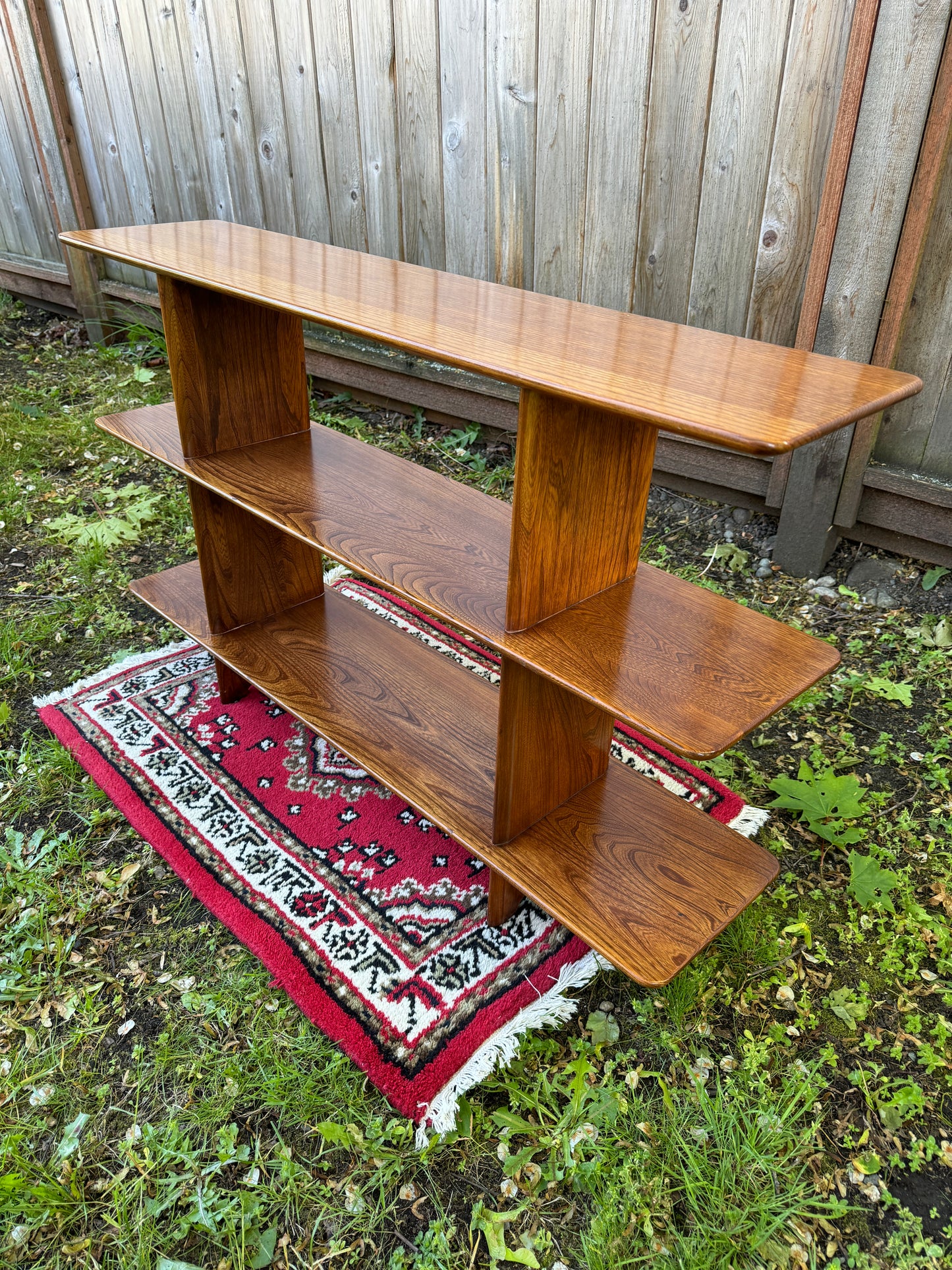 Stunning MCM Solid Elm Shelf
