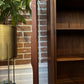 Vintage Walnut Bookcase Cabinet