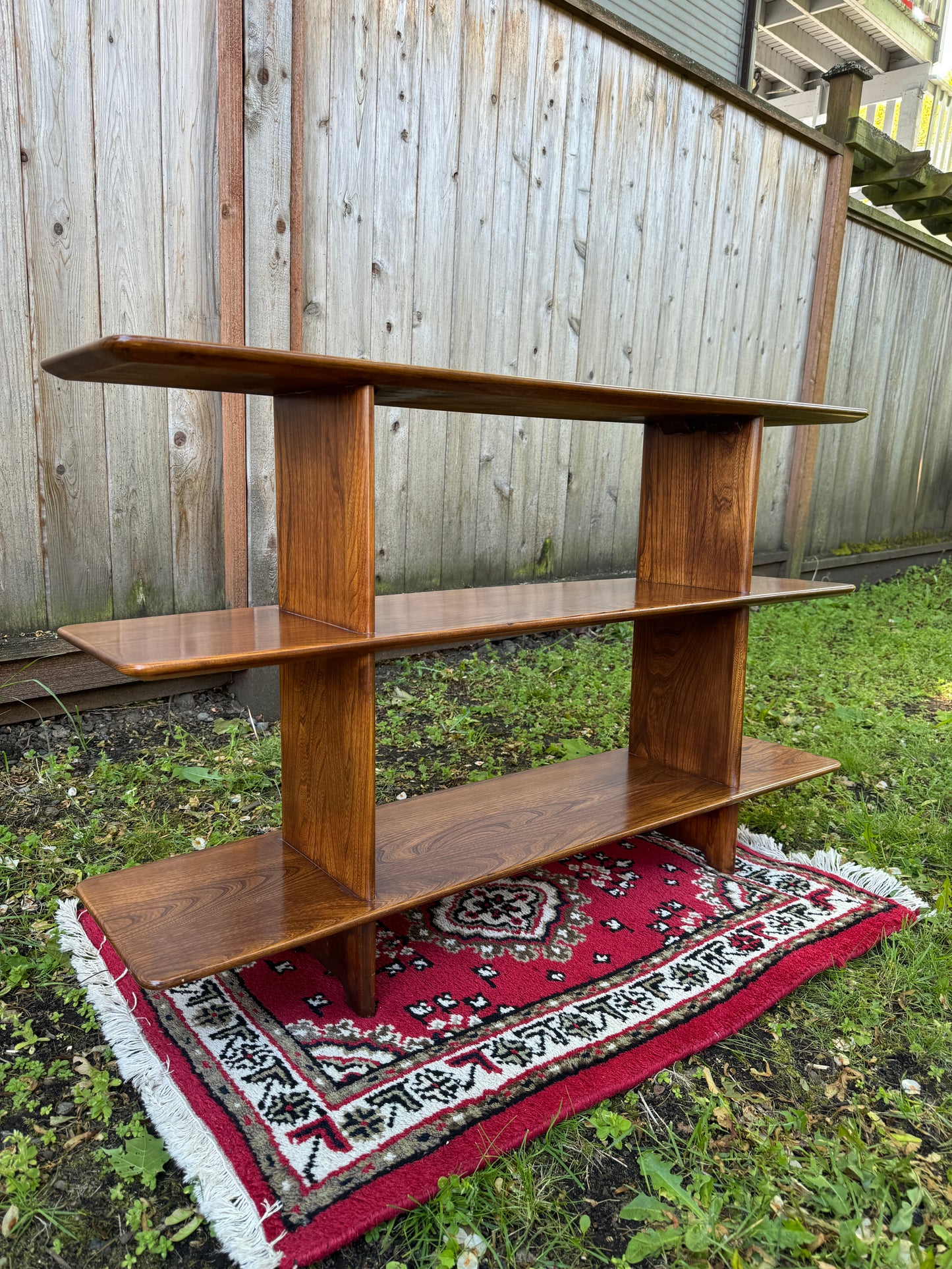 Stunning MCM Solid Elm Shelf