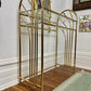 Vintage Regency Brass Vanity Set