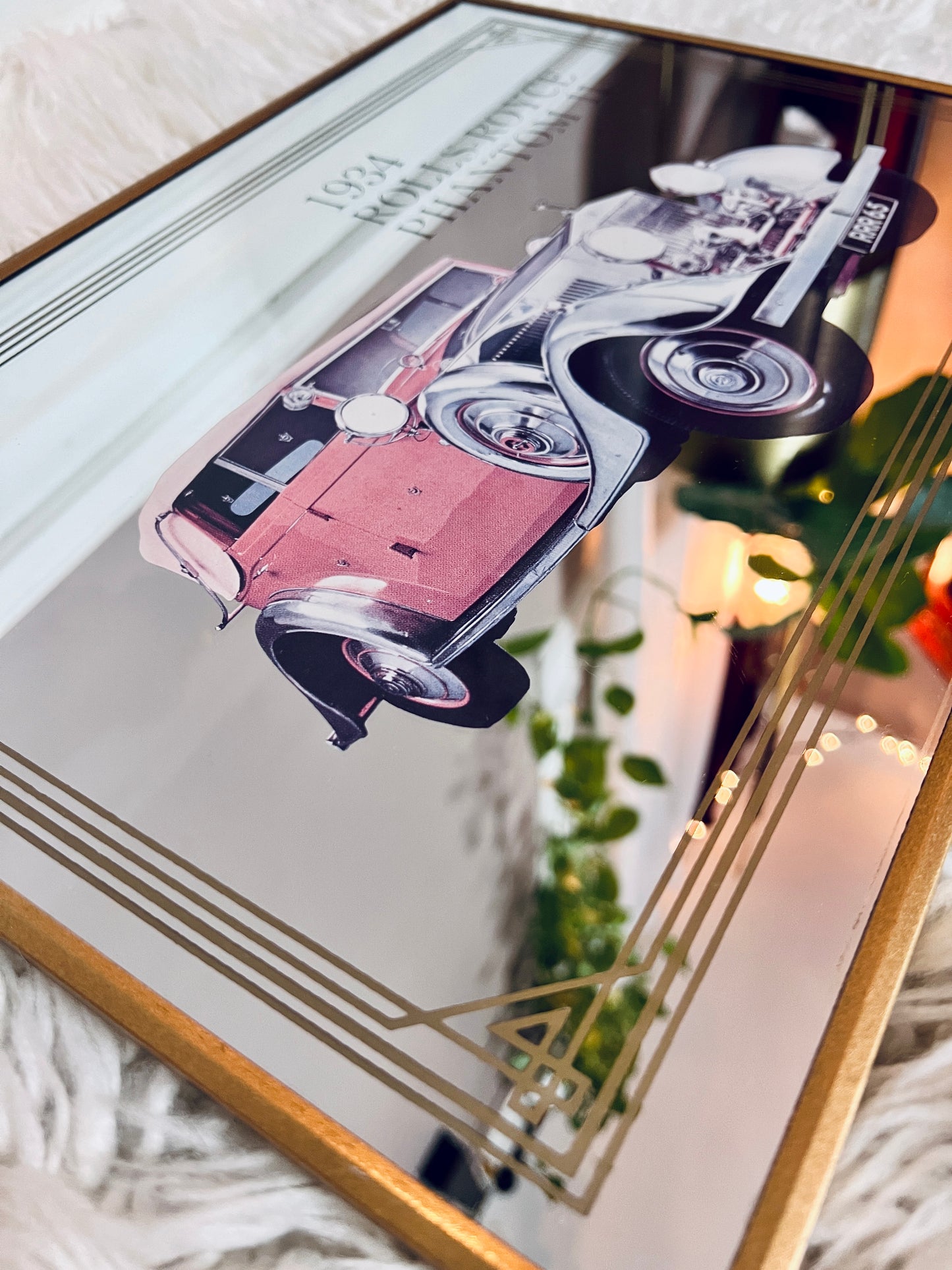 Vintage Rolls Royce Collectible Car Mirror