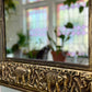 Vintage Gold Tone Safari Style Mirror