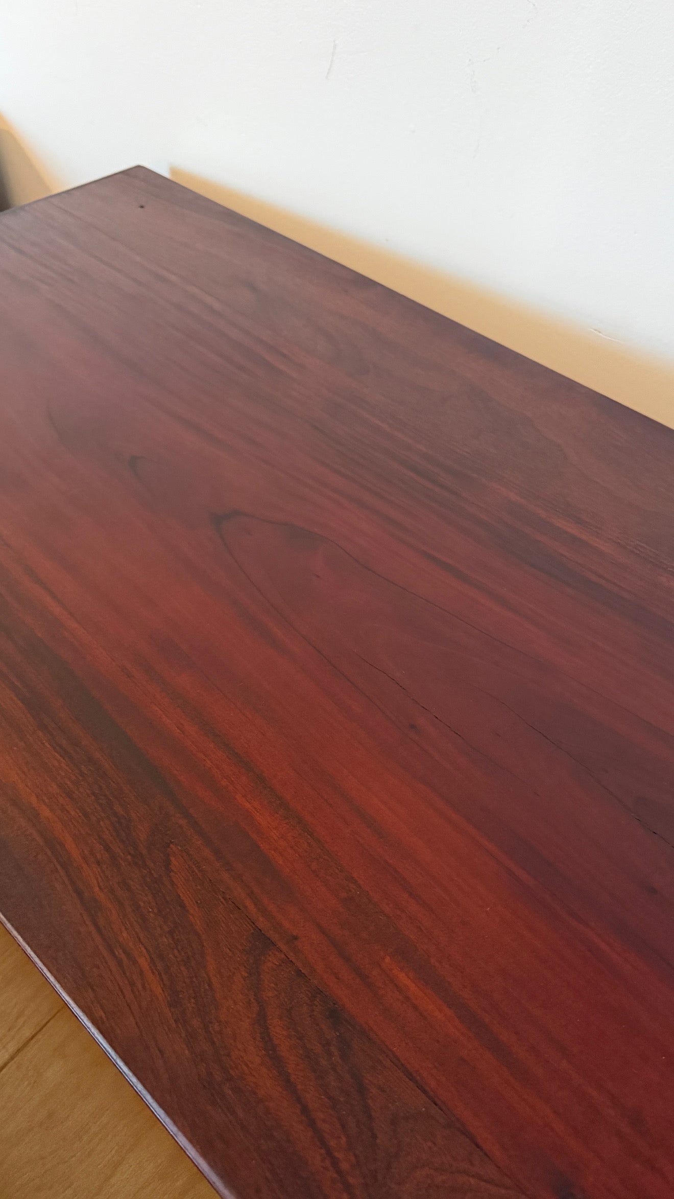 Vintage Restored Solid Walnut Wood Bedside Tables