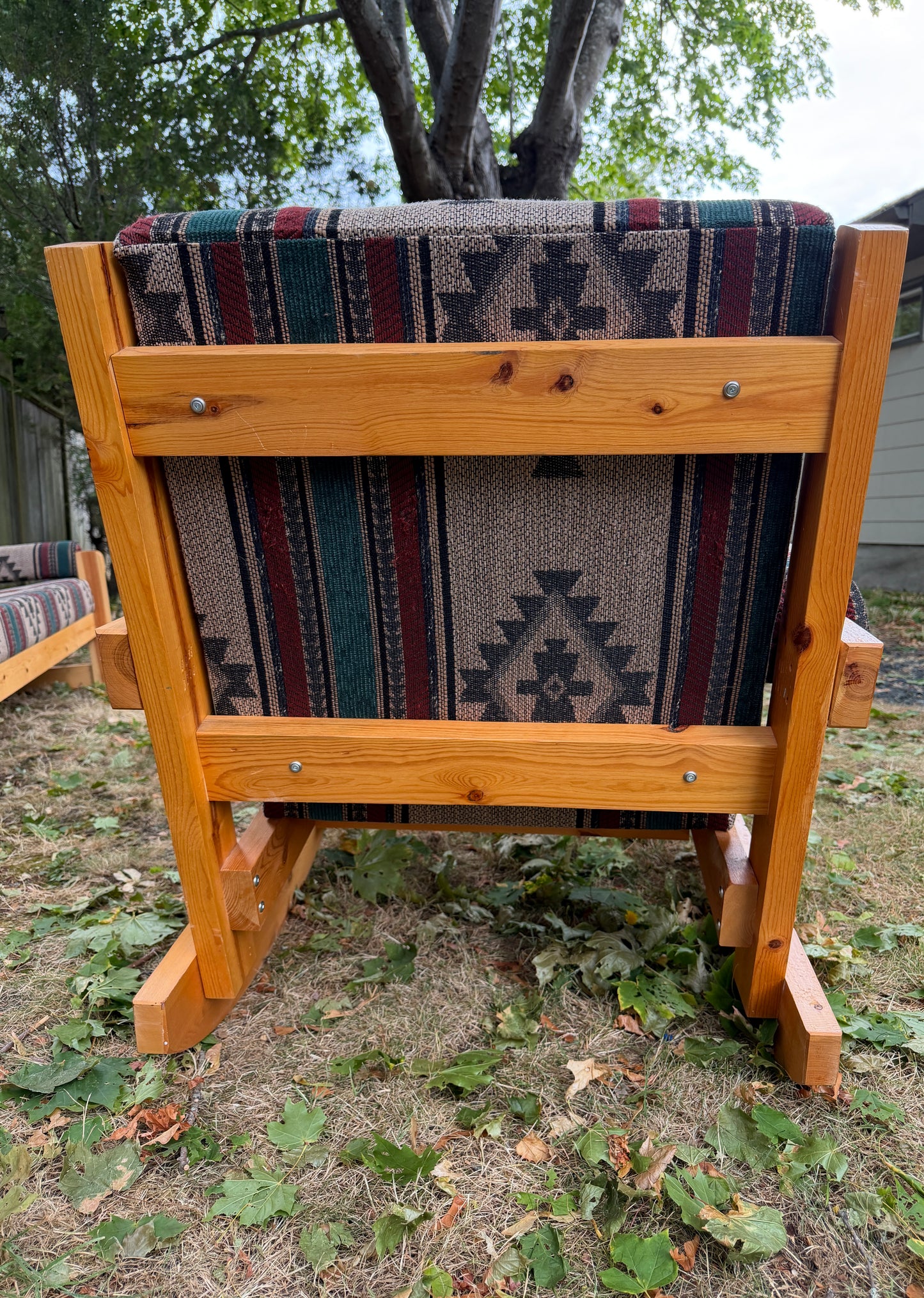 Vintage Solid Pine Southwestern Style 6 Piece Living Room Set