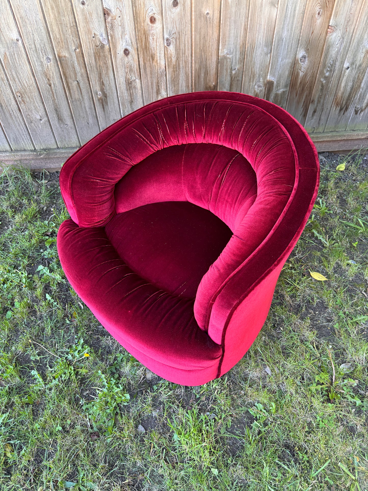 The Ripe Cherry Swivel Armchair