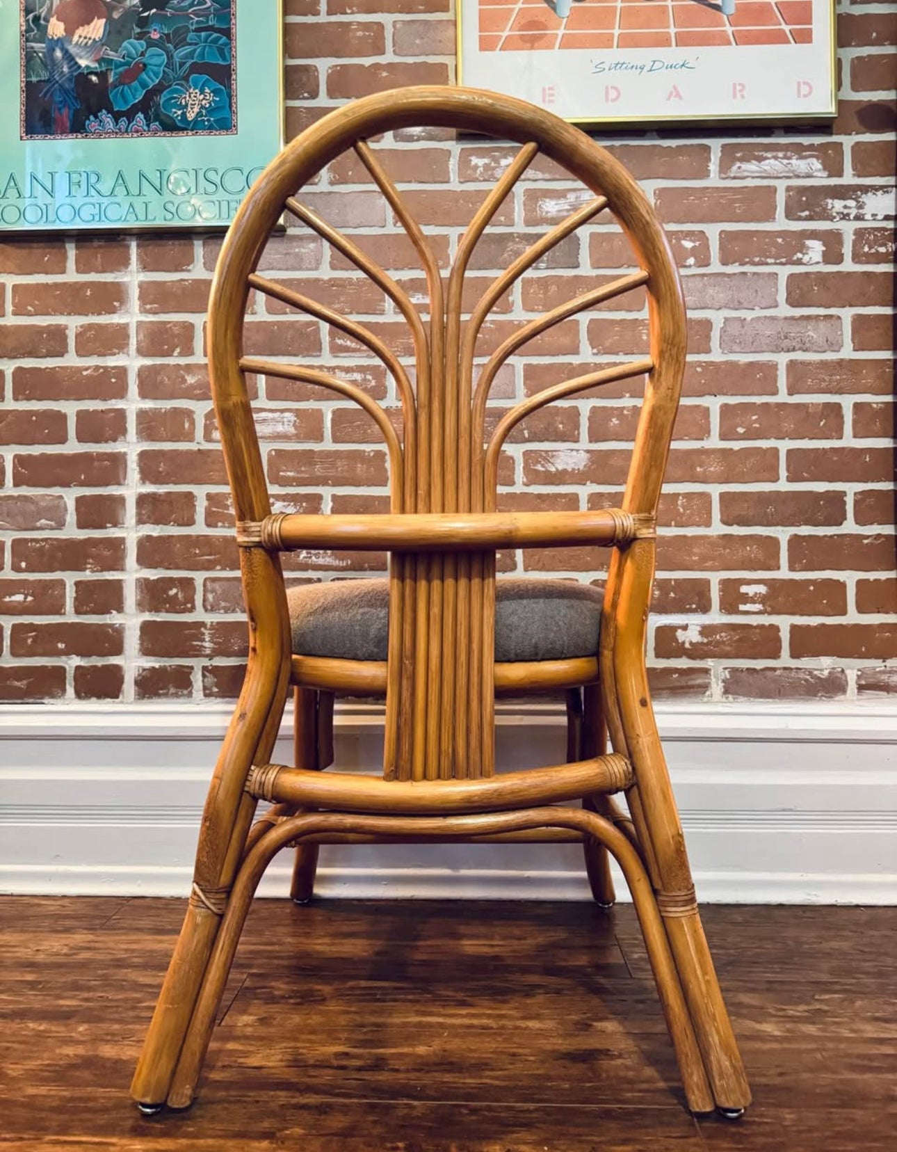 Vintage Rattan 4 Piece Dining Set