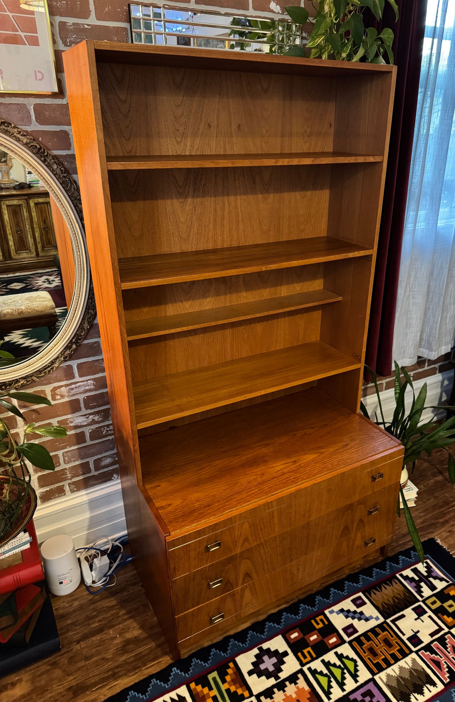 Vintage Danish Teak Bookcase