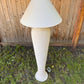 1980s Michael Taylor Style Ribbed Plaster Floor Lamp