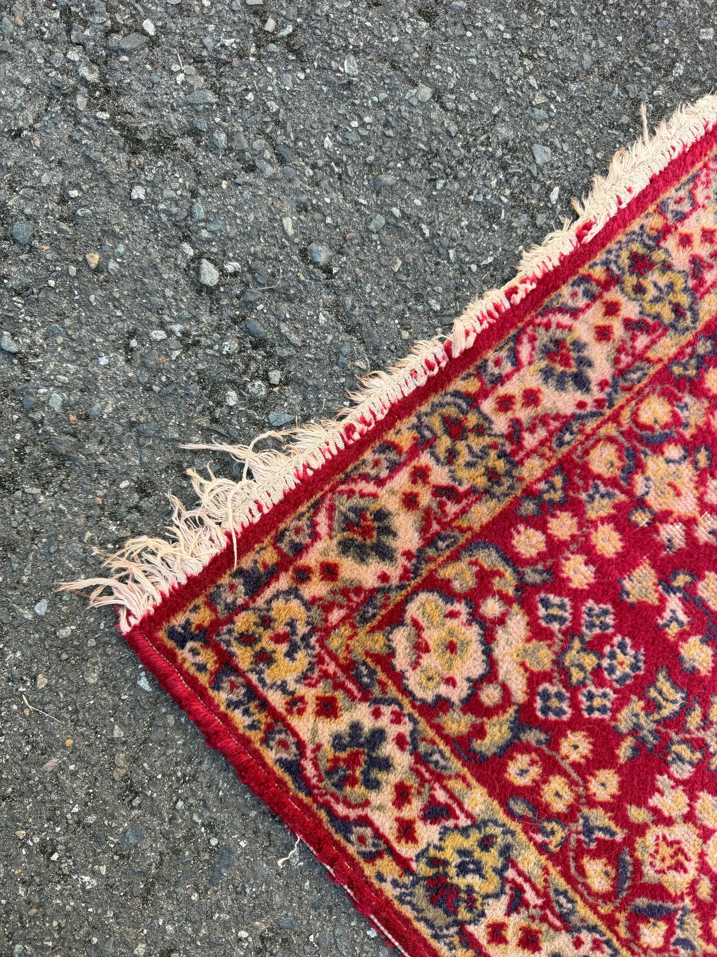 Vintage Small Wool Persian Rug