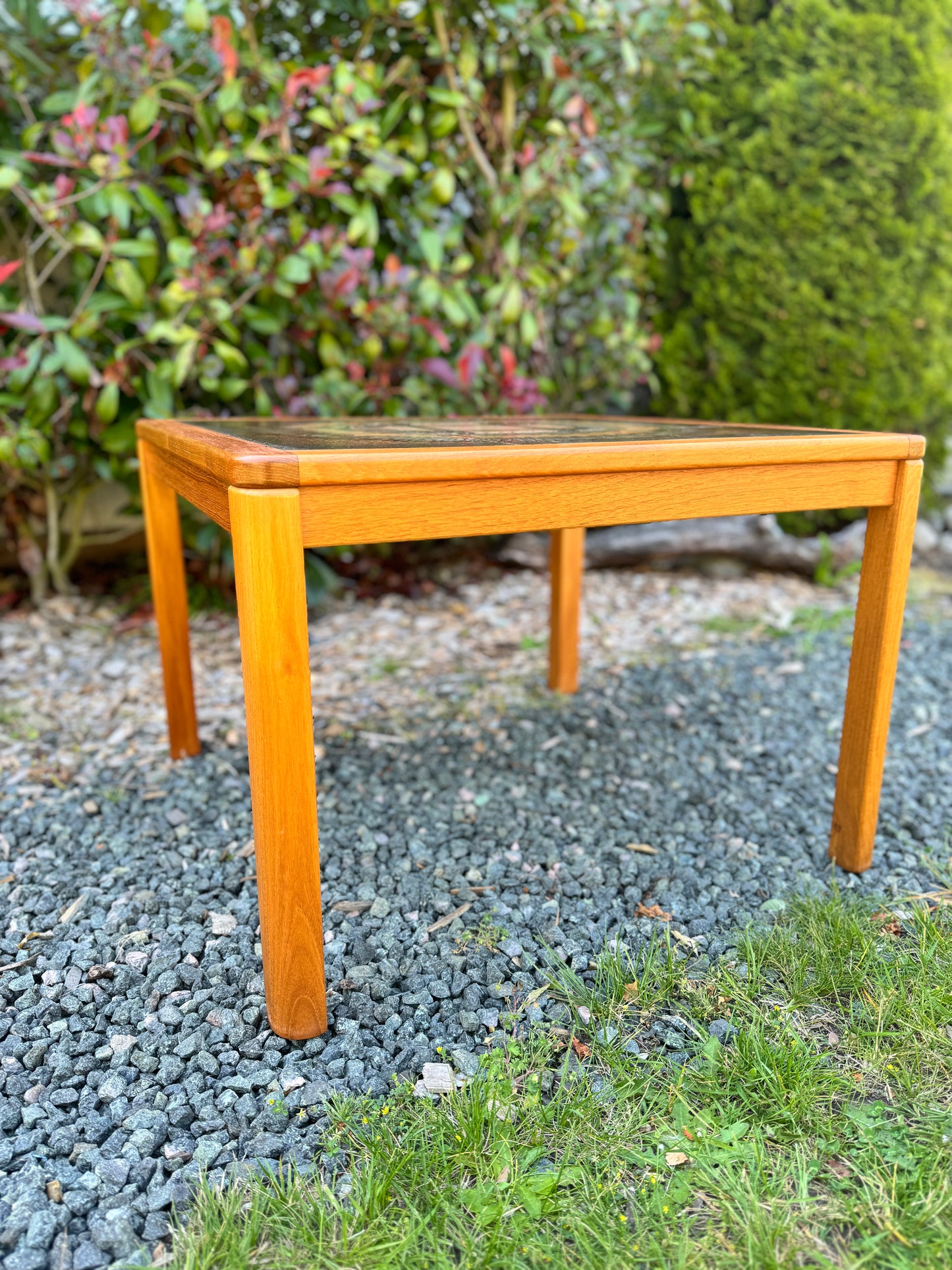 Johannes Anderson Danish Teak Tile Coffee Table