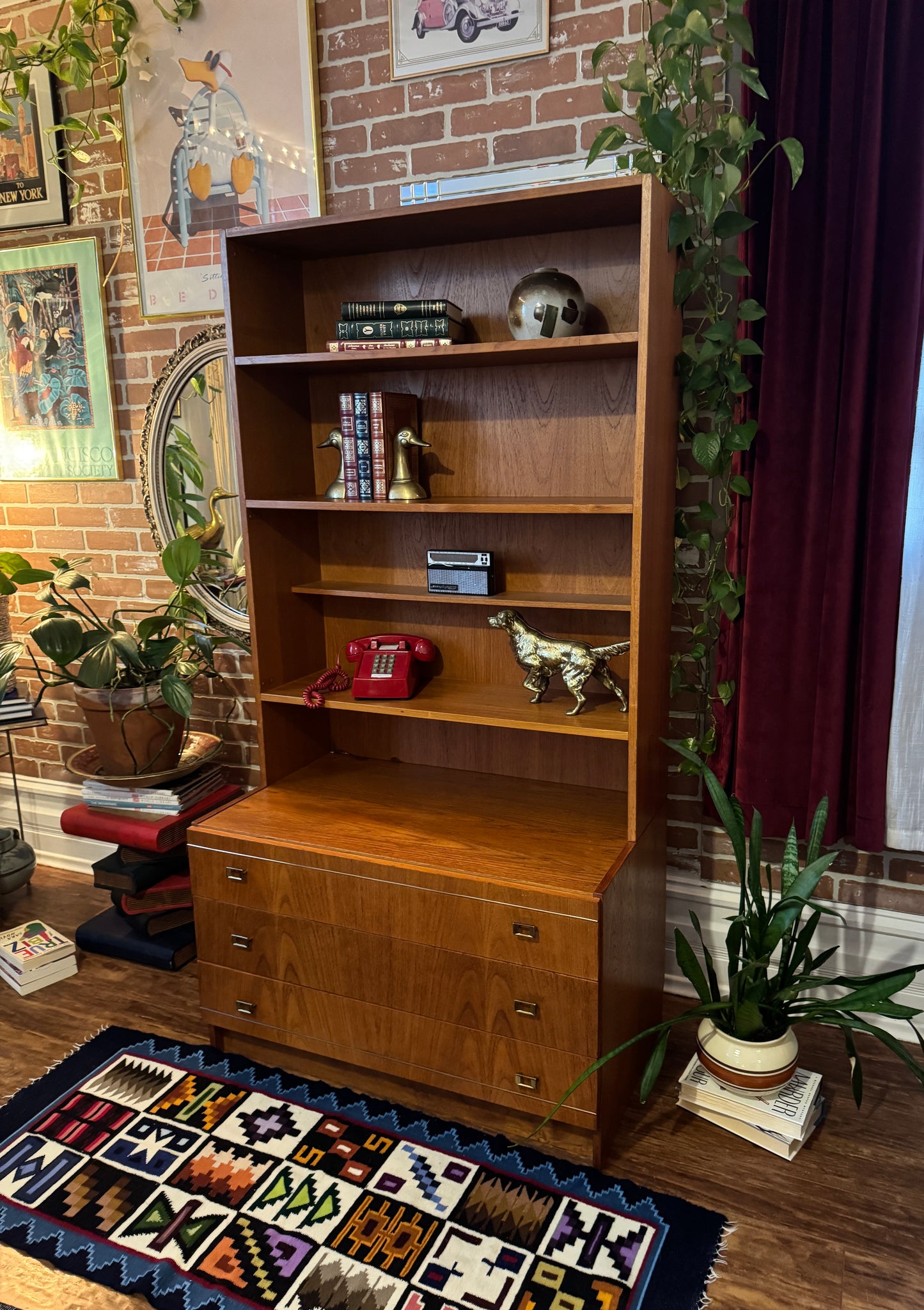 Vintage Danish Teak Bookcase