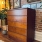 Teak Tallboy Dresser