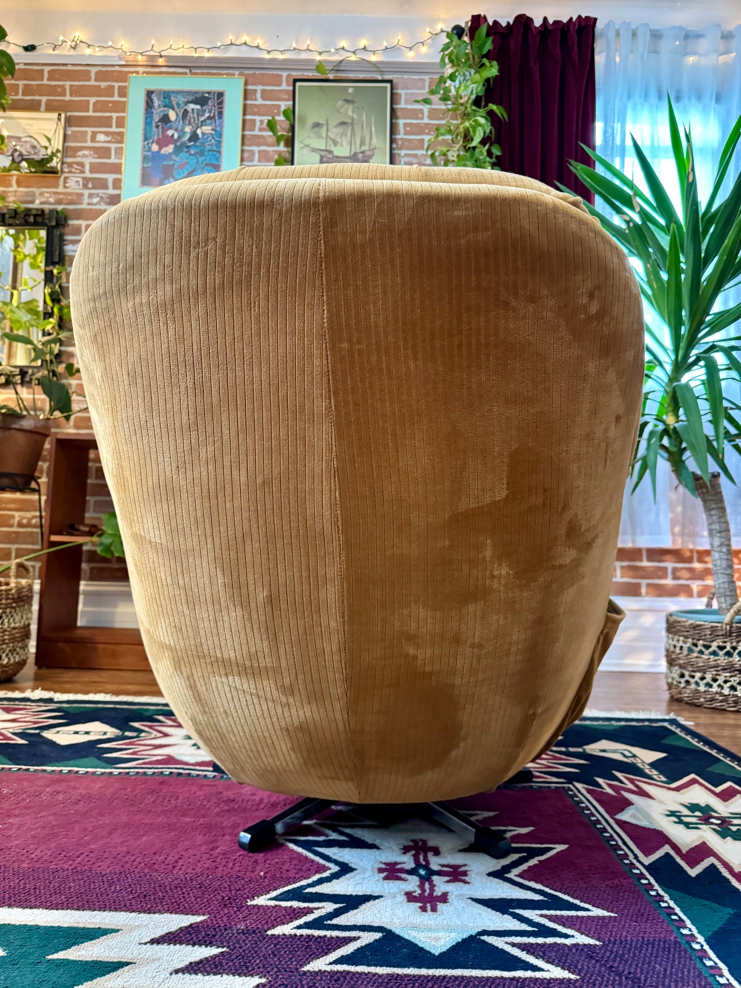 The Caramel Egg Chair