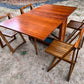 Mid-Century Modern Drop Leaf Table and Chairs