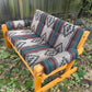 Vintage Solid Pine Southwestern Style 6 Piece Living Room Set