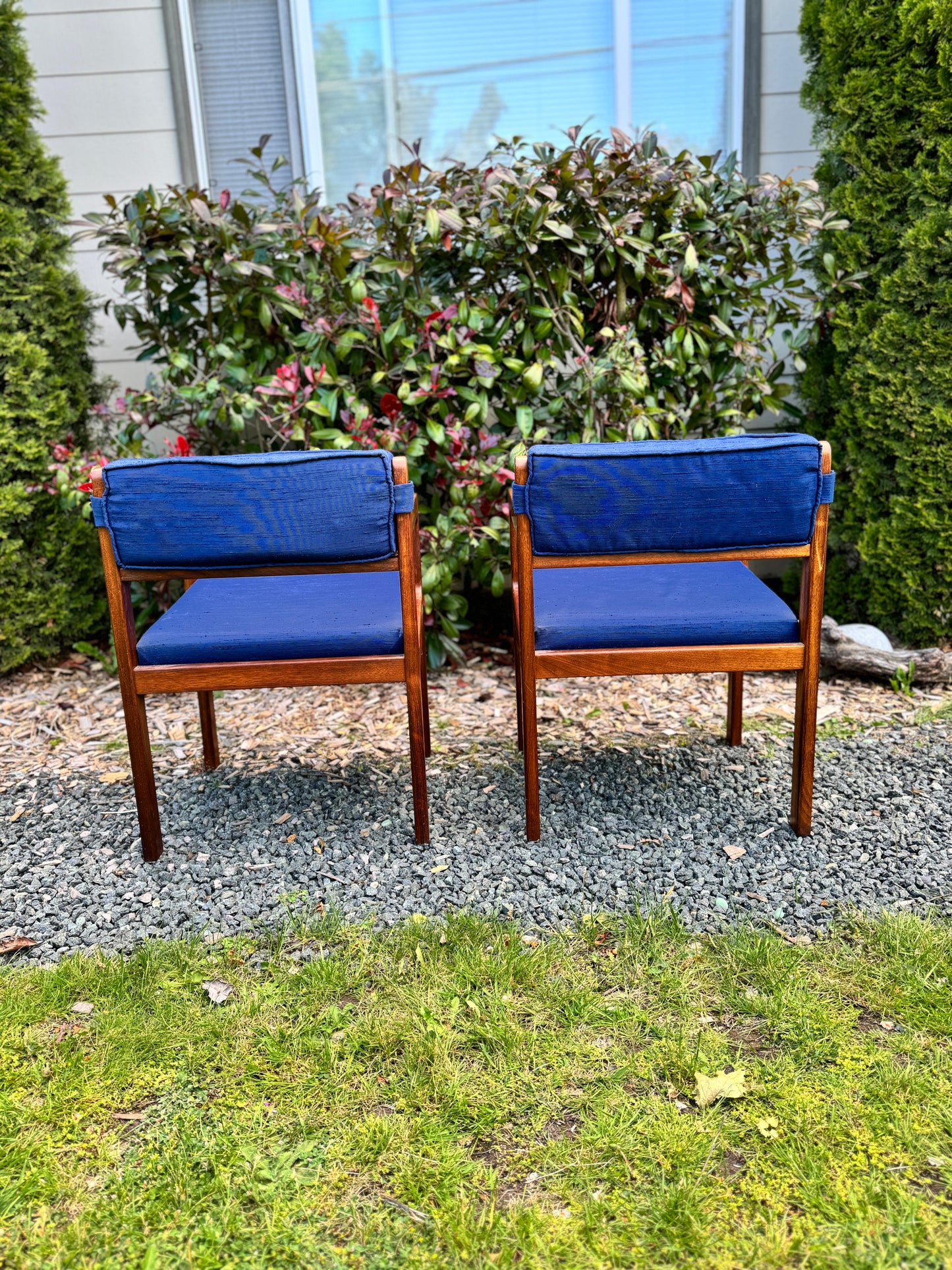 Vintage Solid Teakwood Armchairs