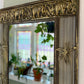 Vintage Gold Tone Safari Style Mirror
