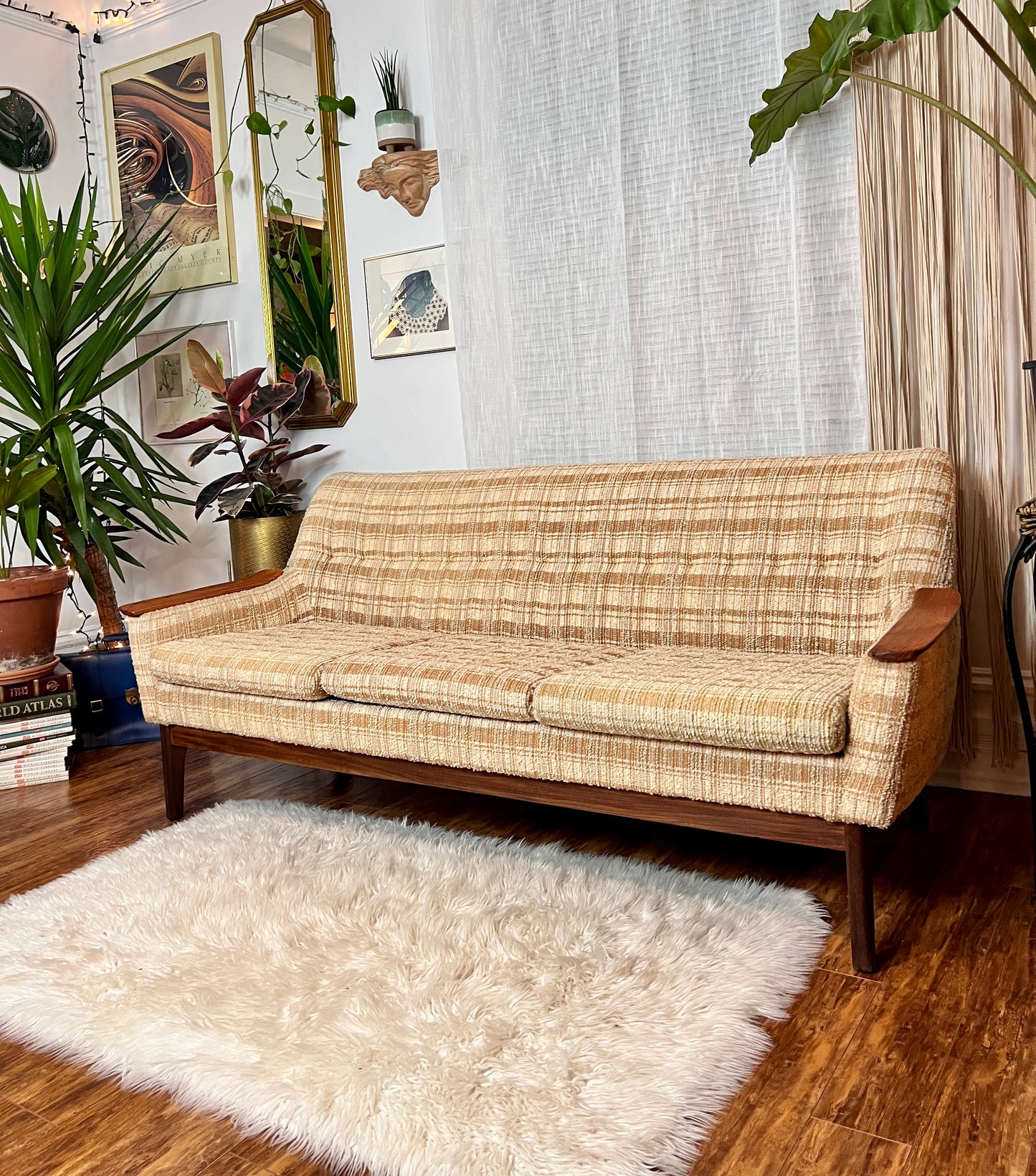 The Calico Teak Sofa