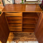 Vintage Danish Teak Armoire Dresser