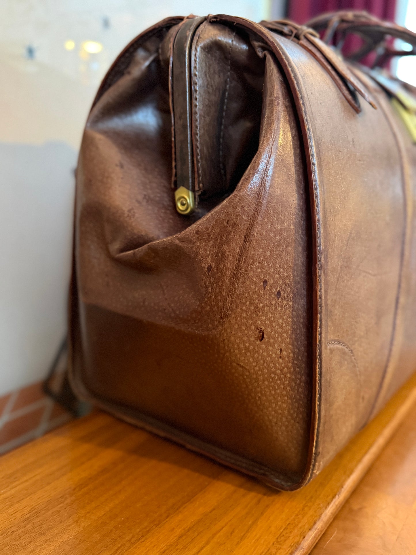 Vintage Brown Leather Doctor’s Bag