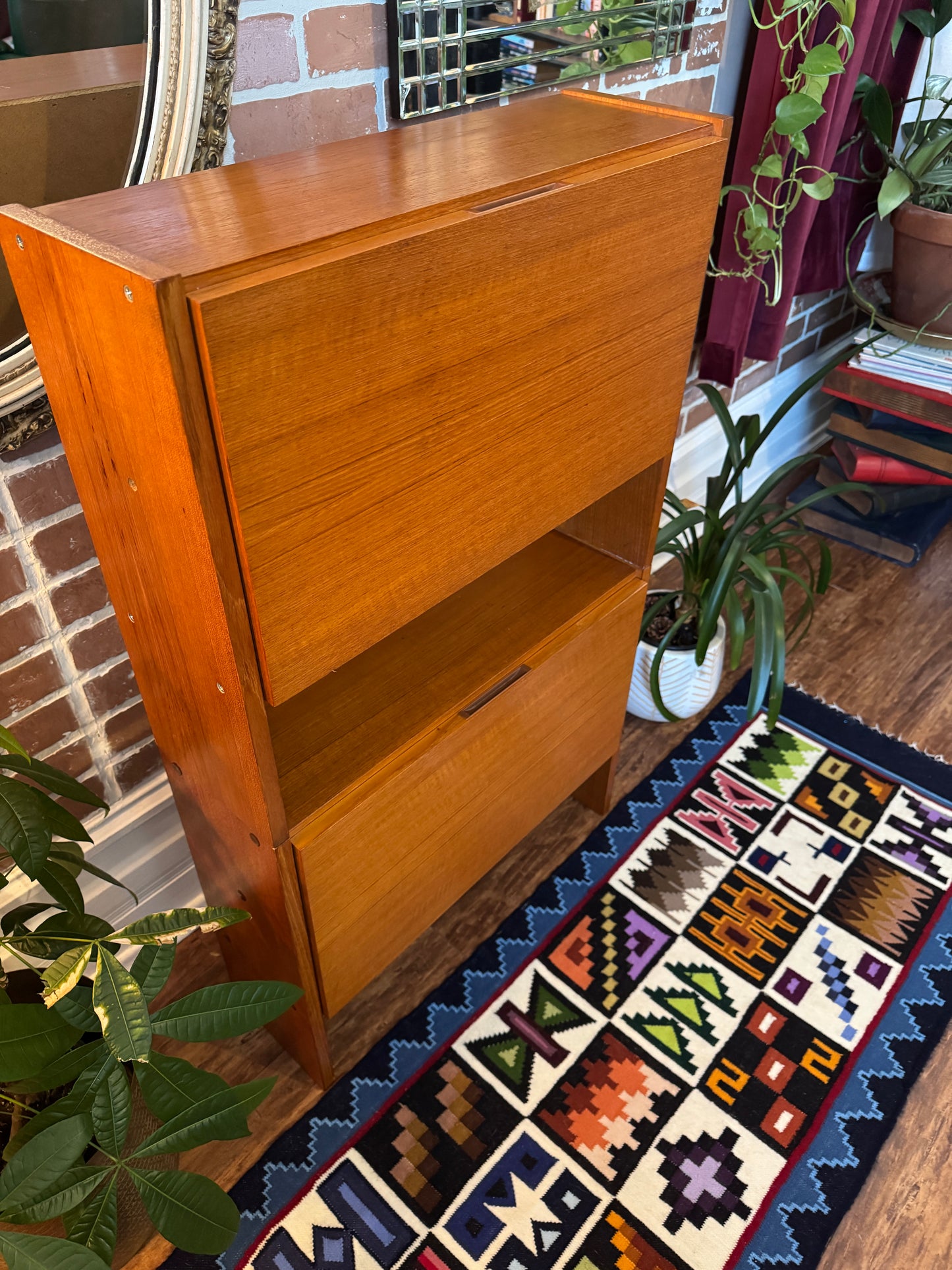 Vintage Modular Teak Stacking Cabinets