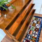 Vintage Walnut Wood 8 Drawer Dresser