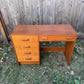 Vintage MCM Teak 5 Drawer Desk