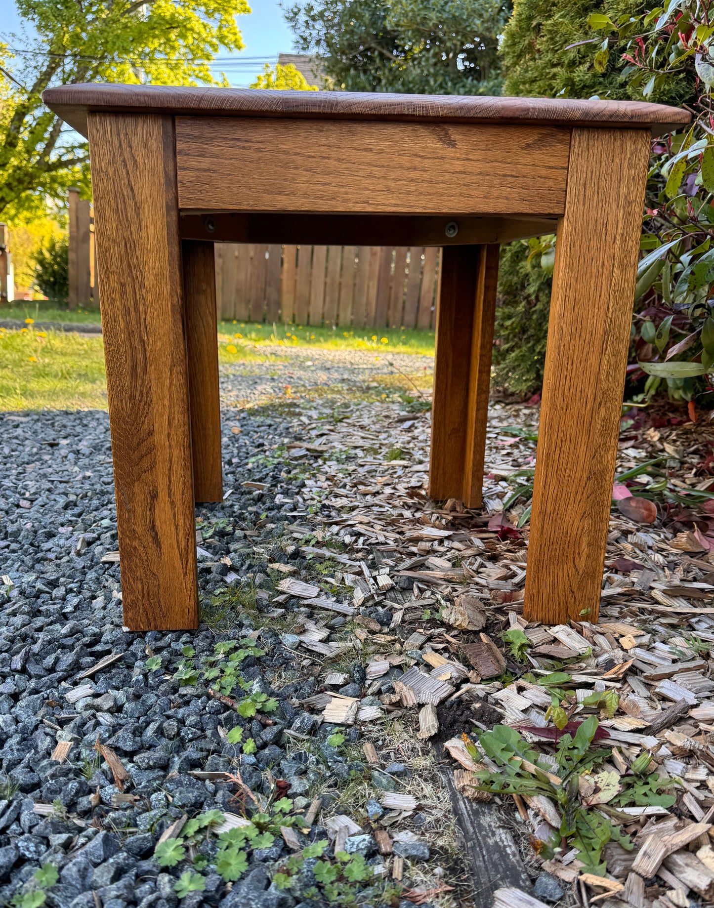Vintage Solid Oak Coffee Table