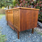 Vintage Walnut Wood Cedar Chest