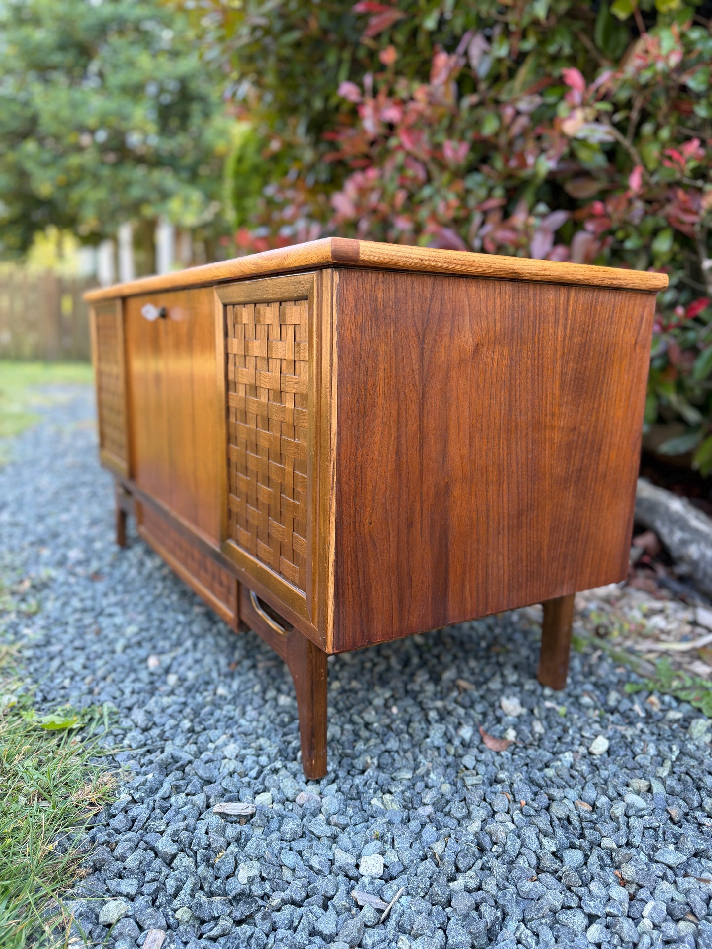 Vintage Walnut Wood Cedar Chest