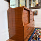 Vintage Walnut Wood 8 Drawer Dresser