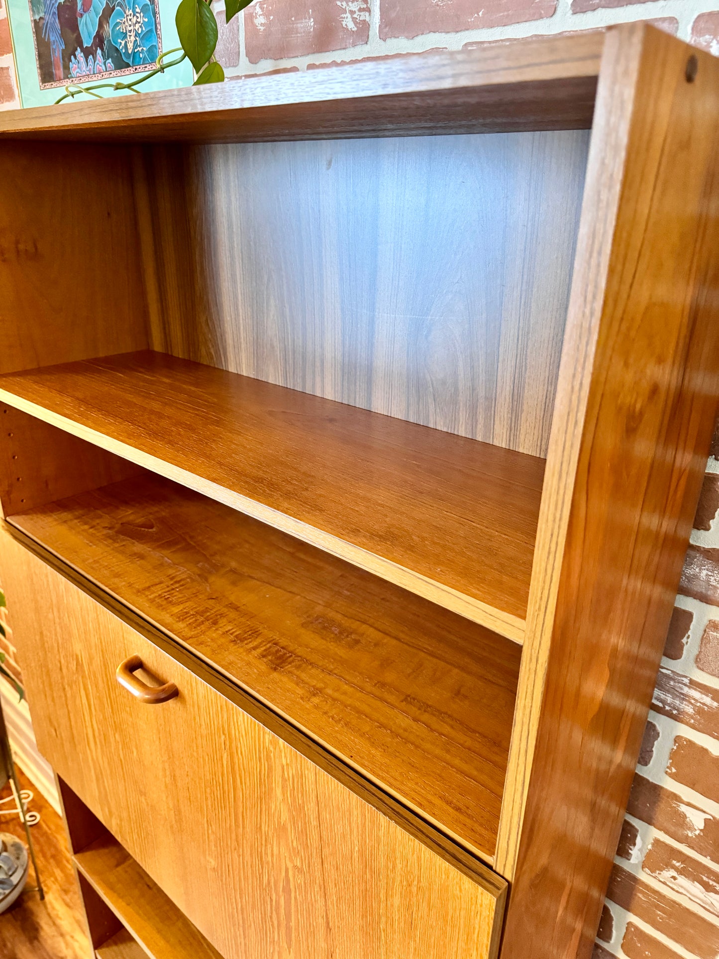 Danish Teak Cabinet & Bookshelf