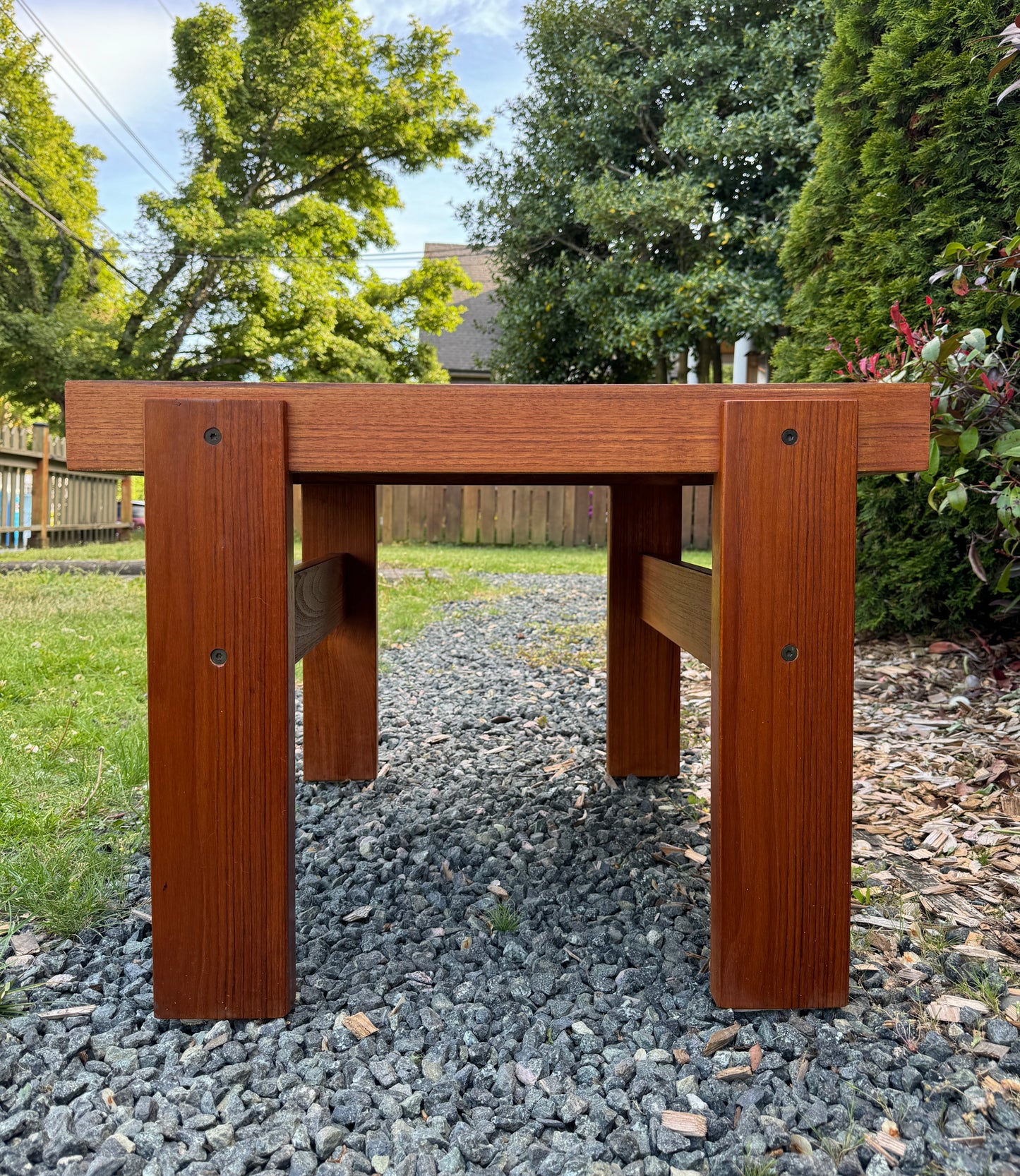 Beautiful Teak Tile Coffee Table