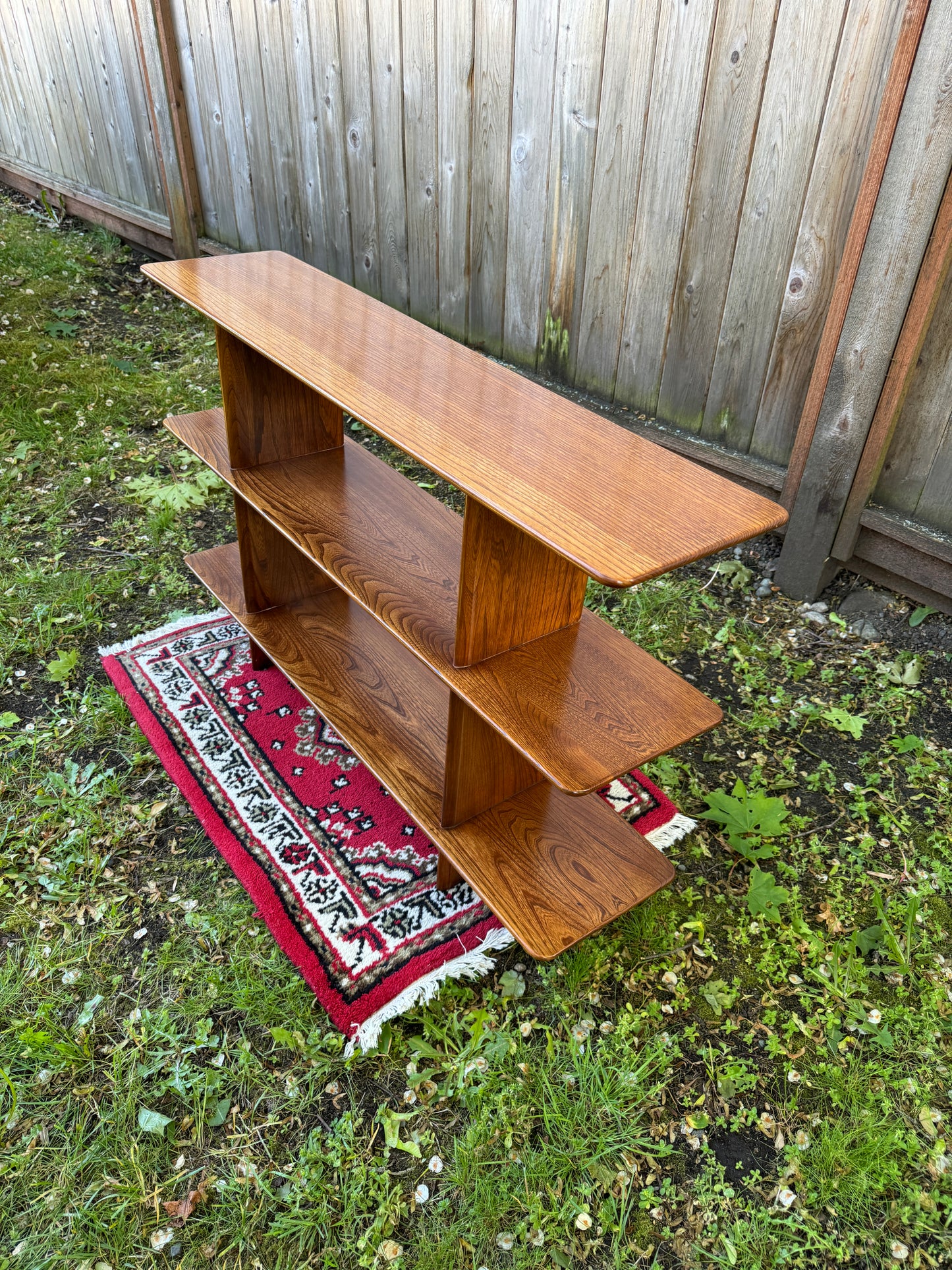 Stunning MCM Solid Elm Shelf