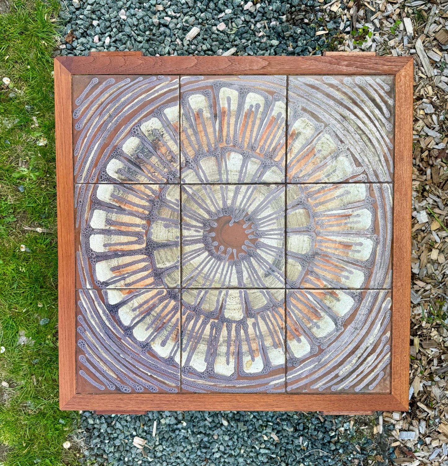 Beautiful Teak Tile Coffee Table