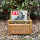 Funky Wicker Magazine/Vinyl Basket