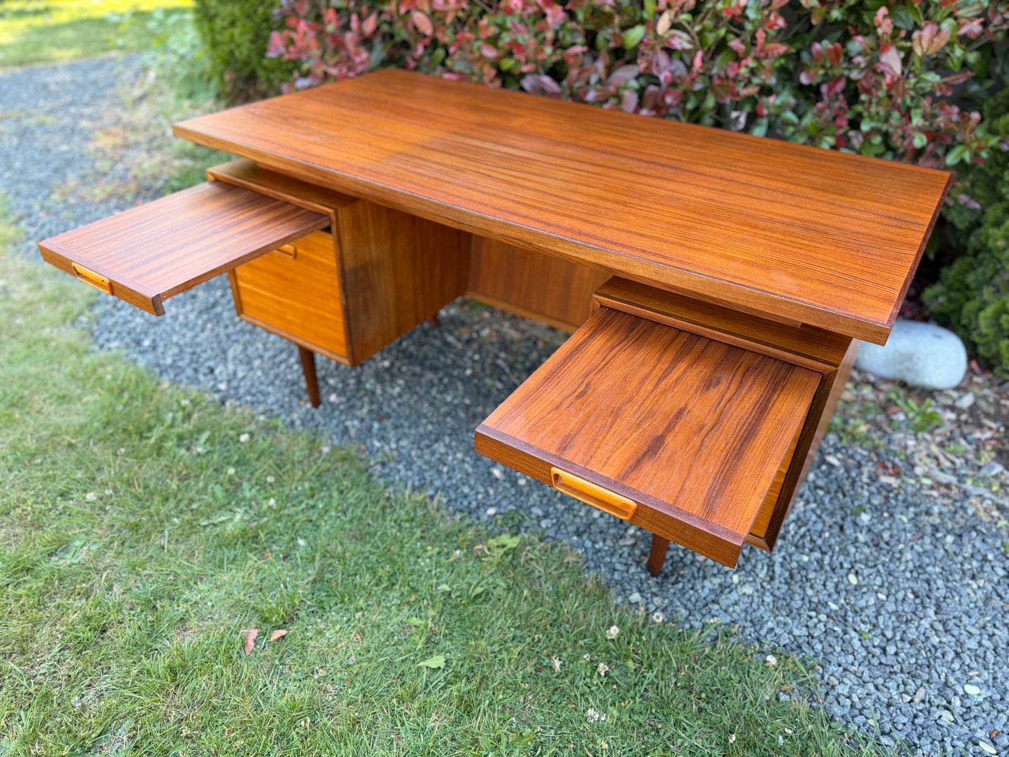 Vintage Executive Teak Desk