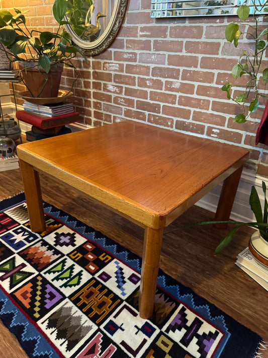 Vintage Square MCM Teak Coffee Table