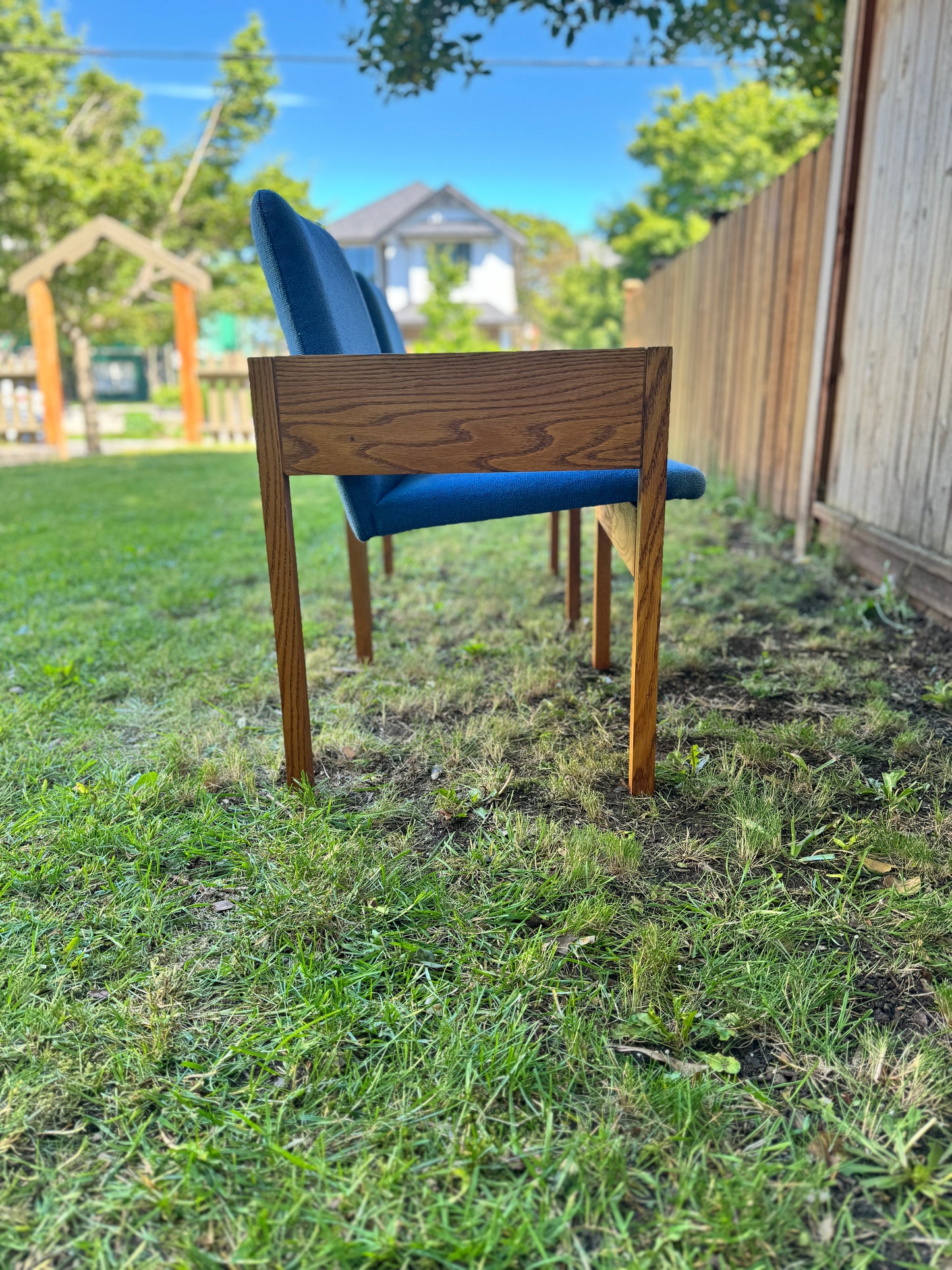 Vintage 60s Oak Armchairs