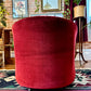 The Ripe Cherry Swivel Armchair