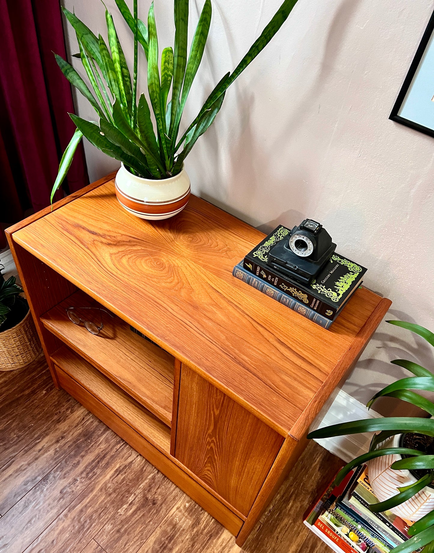 Vintage Teak Stereo Cabinet