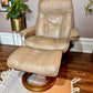 The Ekorness Stressless Recliner Chair & Ottoman