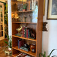 Vintage Danish Teak Bookshelf W/ Glass Doors
