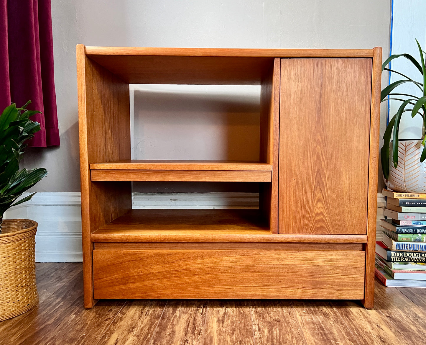 Vintage Teak Stereo Cabinet
