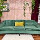 The Viridian Velvet Sofa