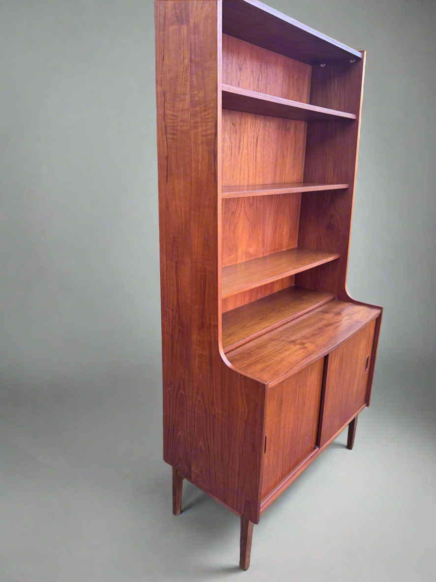 Vintage Danish Teak Cabinet Desk & Bookshelf